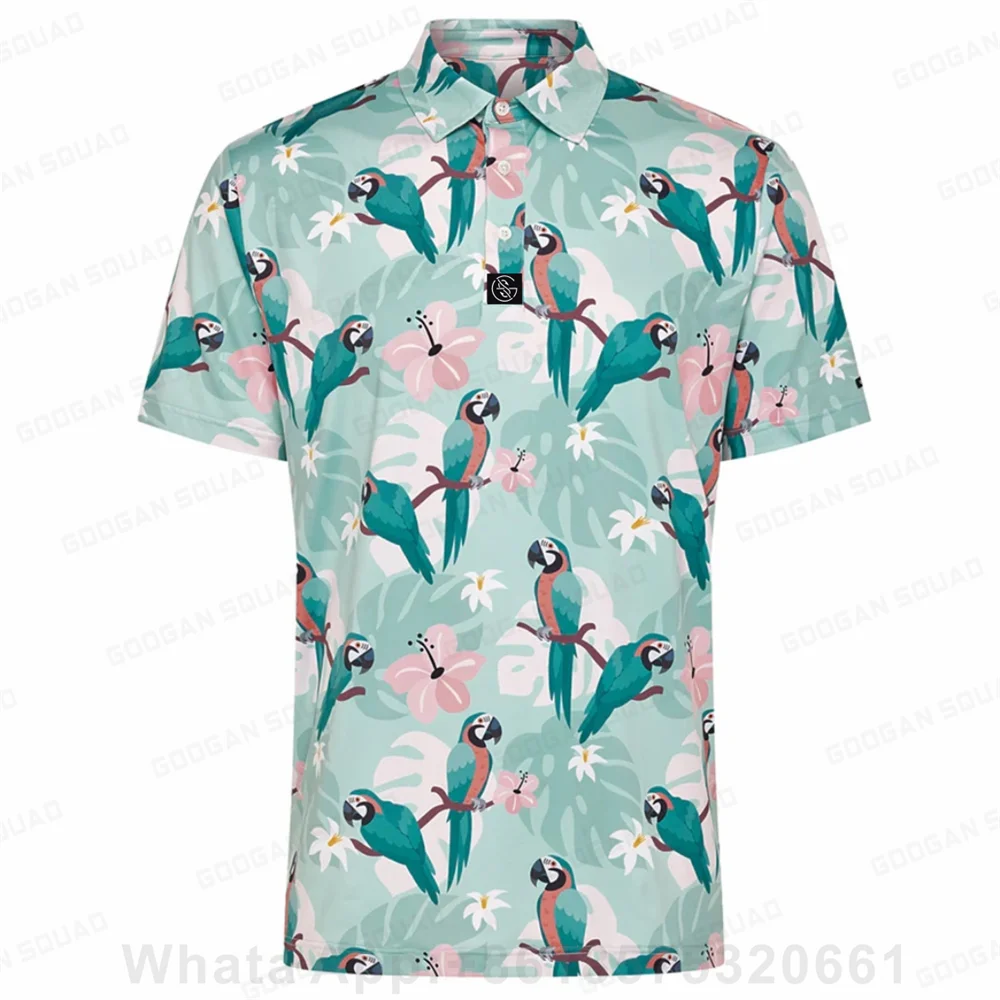 Kid's Summer Quick Dry Print Golf Polo Shirt Fashion Casual T Shirt Breathable Golf Sportwear Mtb Jersey Racing Suit Golf Shirt view 2