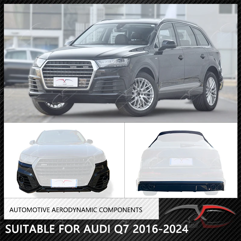 Suitable for Audi Q7 SQ7 trunk spoiler 2016-2024AT style high quality carbon fiber rear wing trunk spoiler