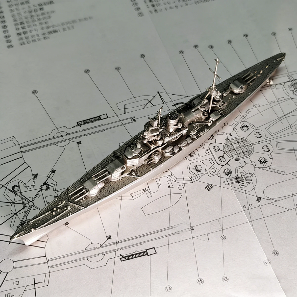 

1/1250 Scharnhorst Battlecruiser, комплект моделей 18,5 см, металлические корабли для литья, статическая модель корабля, игрушка, орнамент, модель военного корабля