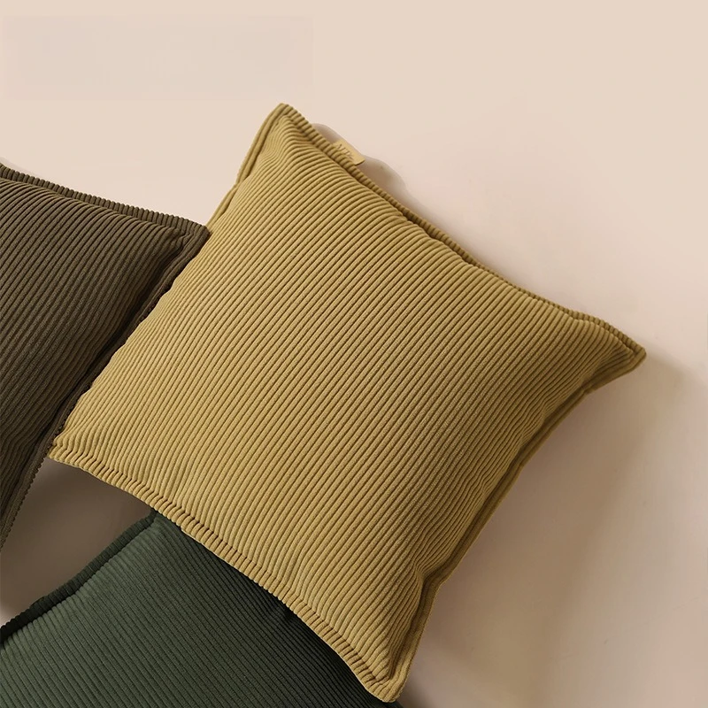 50x70/60x80 Stripes Throw Pillow Cover Corduroy Stamping Waist Cushion Cover Living Room Decor Home Decorative Pillowcase