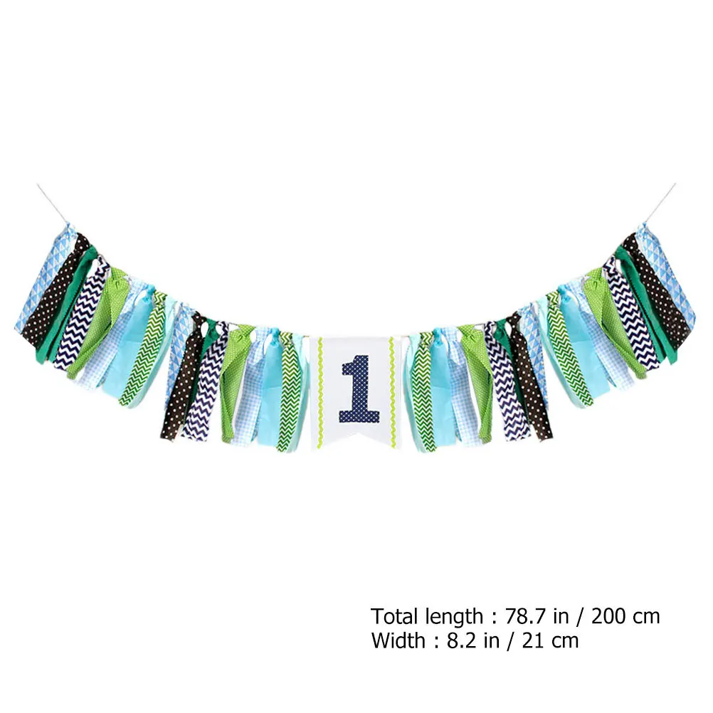 Баннер на первый день рождения для стульчика, небо-голубой, праздничное украшение