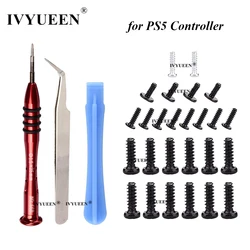 IVYUEEN Game Tools Kit for Sony PlayStation 5 PS5 PS4 Controller Philips Screwdriver Tear Down Repair Tool for DualSense Screws