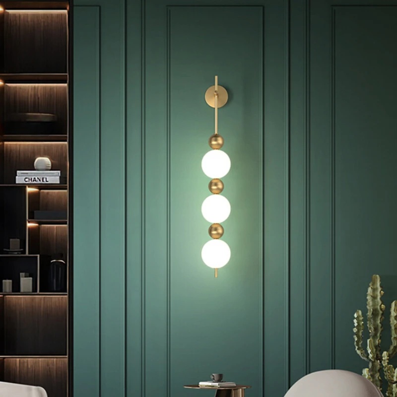 

Modern minimalist creative milk white gourd wall lamp for living room/background wall/bedroom/staircase/hotel lighting