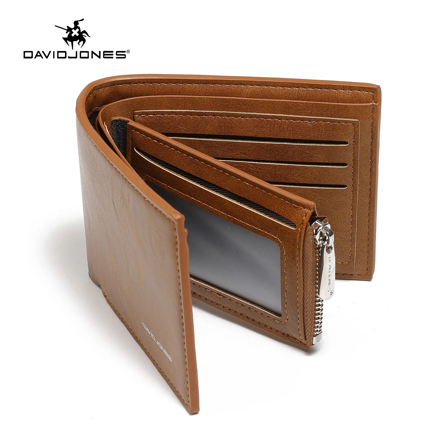 2024 New David Jones Men\'s Purses Luxury Designer Wallets Coin Purse Card Holder Clutch Money Bag Unisex Wallet
