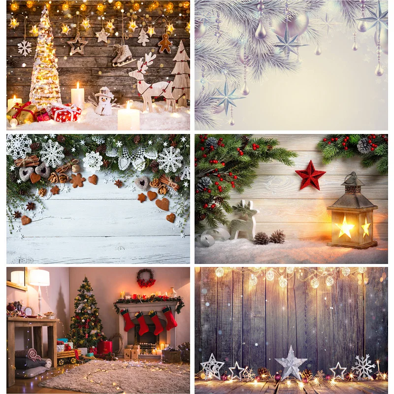 

SHUOZHIKE Christmas Photography Background Snowman Christmas Tree Portrait Backdrops For Photo Studio Props ZLDT-24