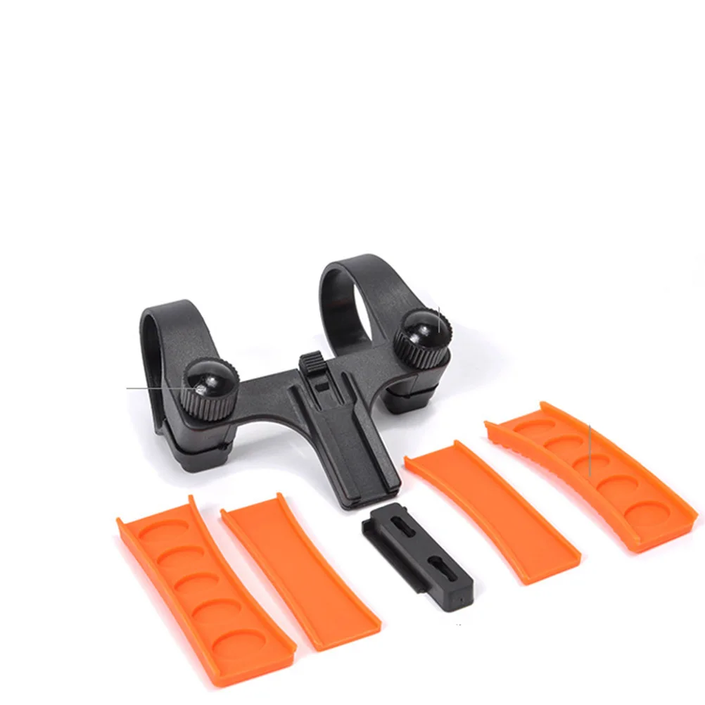 Bike Center Holder Headlight Bracket Plastic Material Anti-Slip Pad Cycling Lovers Easy Release Black Headlight Bracket
