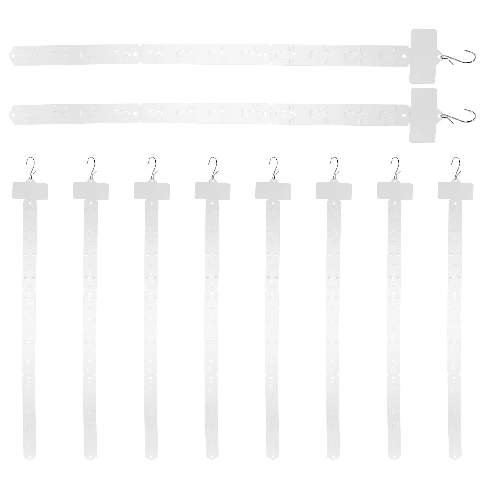 

10 Pcs Hooks Display Snack Rack Strpis Candy Hanging Strips with Merchandising Merchandise Retail Displays