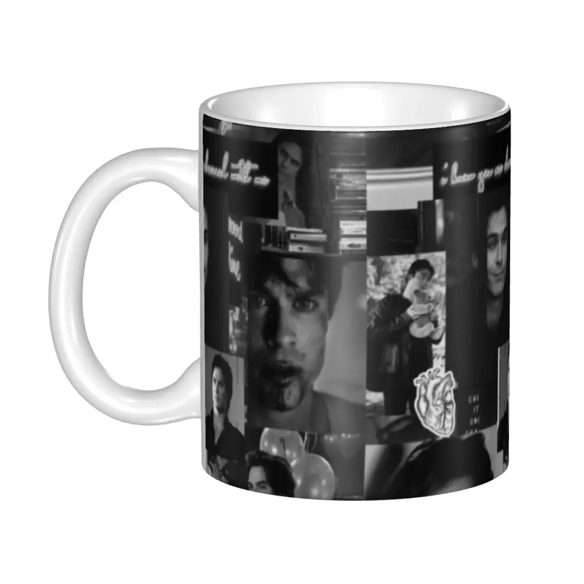 Custom The Vampire Diaries Coffee Mugs DIY Damon Salvatore Ceramic Mug Creative Gift