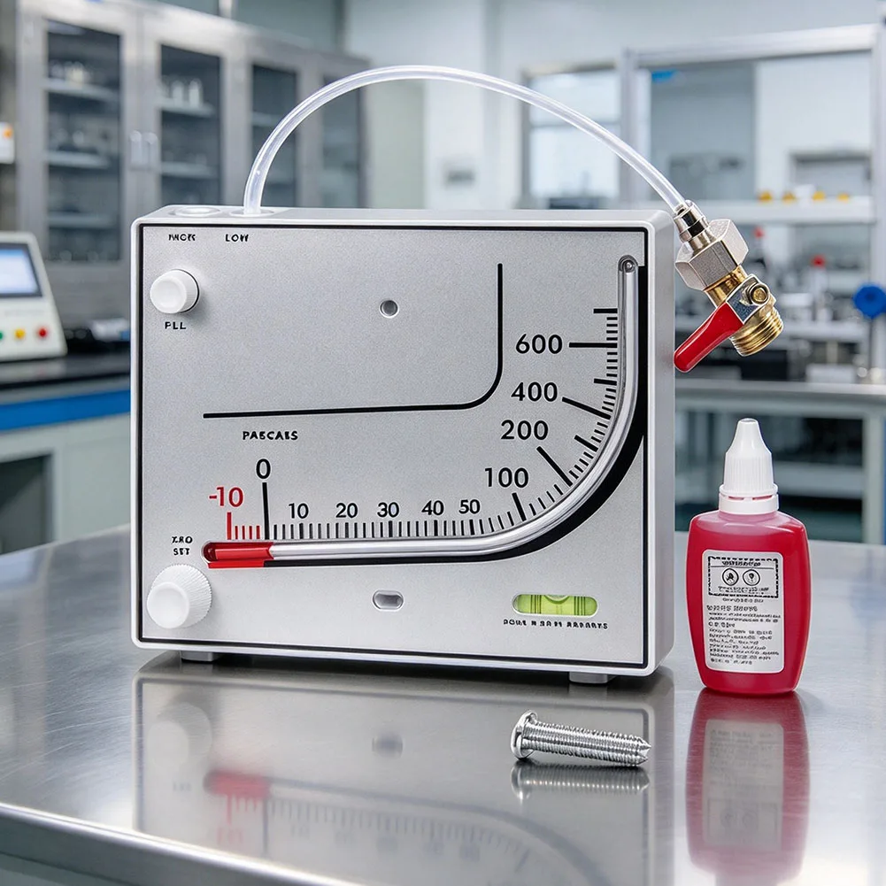 Aluminum Filled Manometer for HVAC Air Pressure Testing and Differential Pressure Monitoring in Ventilation Systems