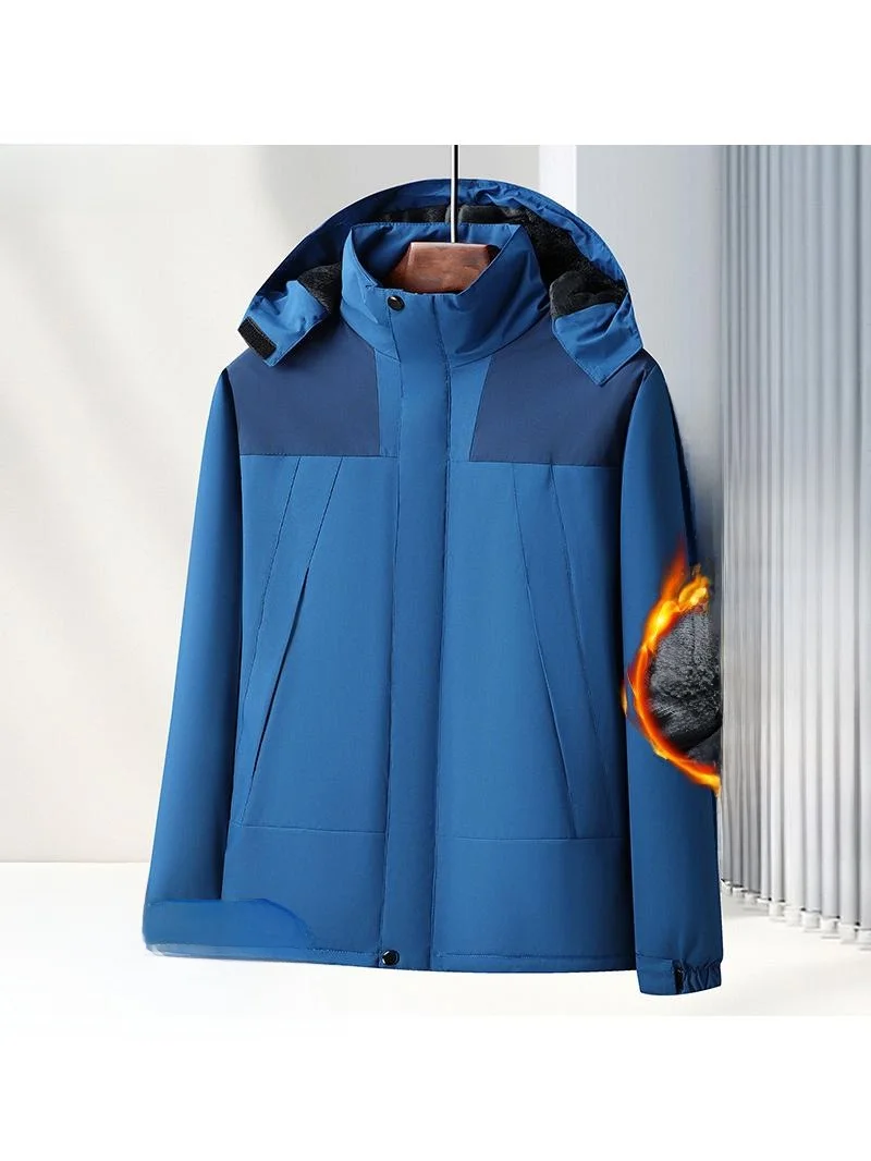 

Outdoor Softshell Jacket Windproof Waterproof Fleece Lined Climbing Clothes for Couples Men Women Spring Autumn Casual Wear