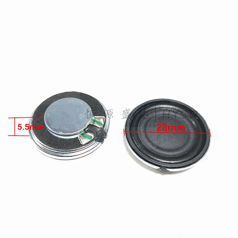 Diameter 28mm 32mm 40mm ultra-thin composite film speaker 4ohm 8ohm 2W 3W 3 watt loudspeaker enhanced bass