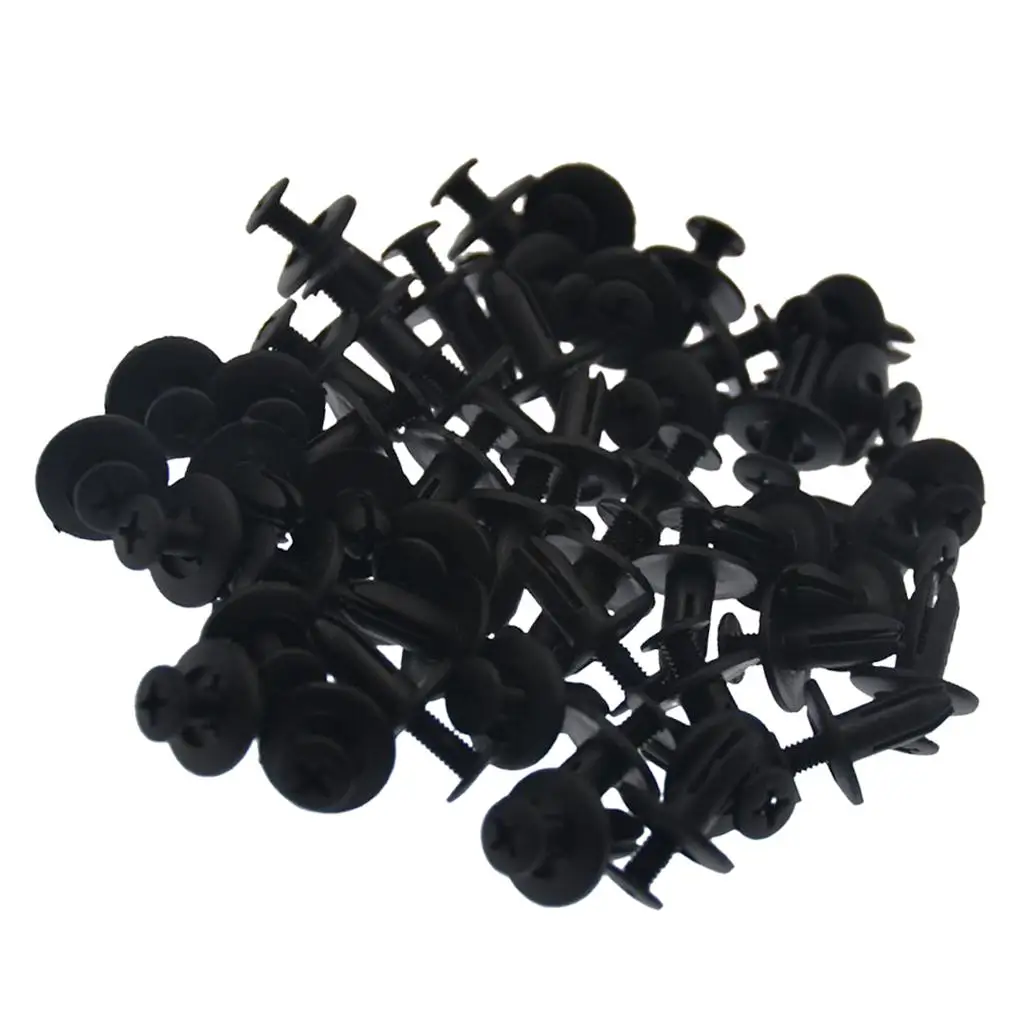 50 Pieces Universal Car Auto Front Bumper Rivets Fasteners Retainer