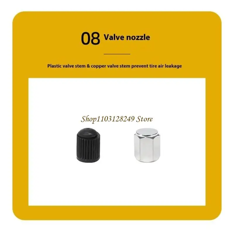 

N5KD Complete Tire Puncture Emergency Repair with Reinforced Metal Tool Simple Operate for Vehicle Motorcycles & Trucks