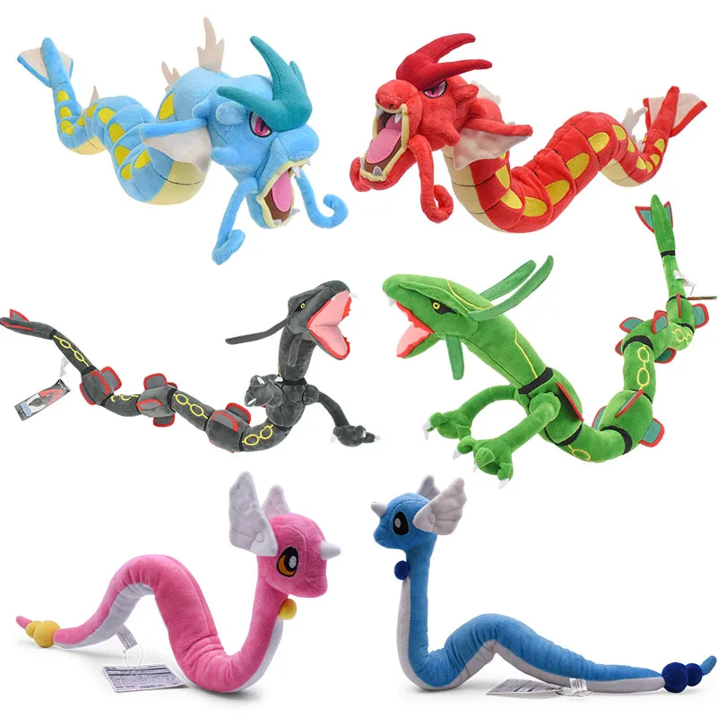 Pokemon Peluche Dragonair Gyarados Rayquaza Sky Dragon Animal Stuffed Plush Dolls Children Toys Birthday Festival Gift For Kids