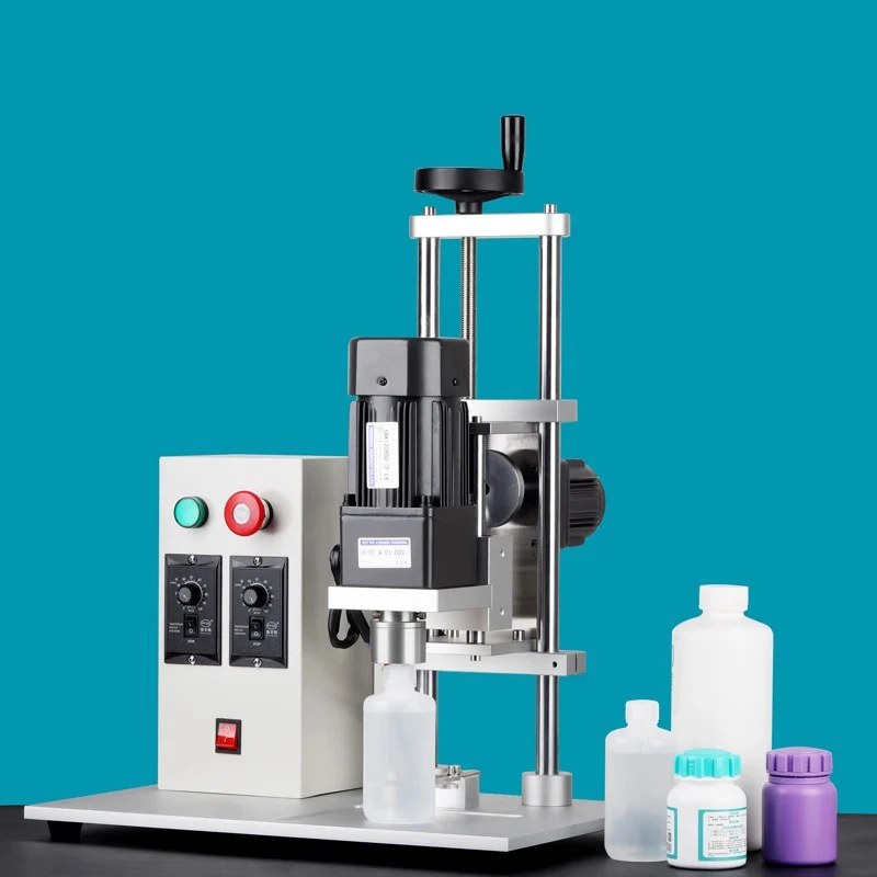 Tabletop Semi-automatic Bottle Capping Machine For Screw Top Unicorn Juice Liquid Spray Cap Twist Glass Dropper Capper