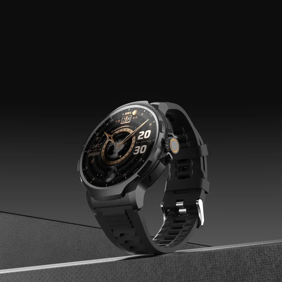 4G Full Netcom Android 9.0 Smart Watch 1.85 inch HD Screen 1050mAH Battery Support Various Apps 180° Telescopic Rotating Camera