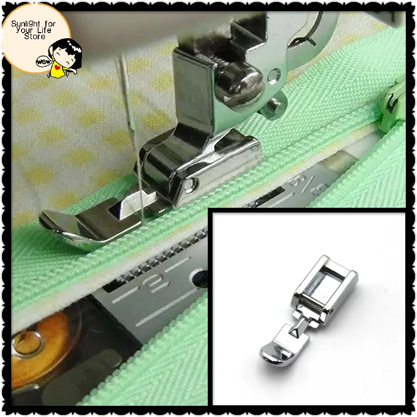 Zipper Foot Presser - رائج! قدم ضاغطة ضيقة للماكينة بسحاب،