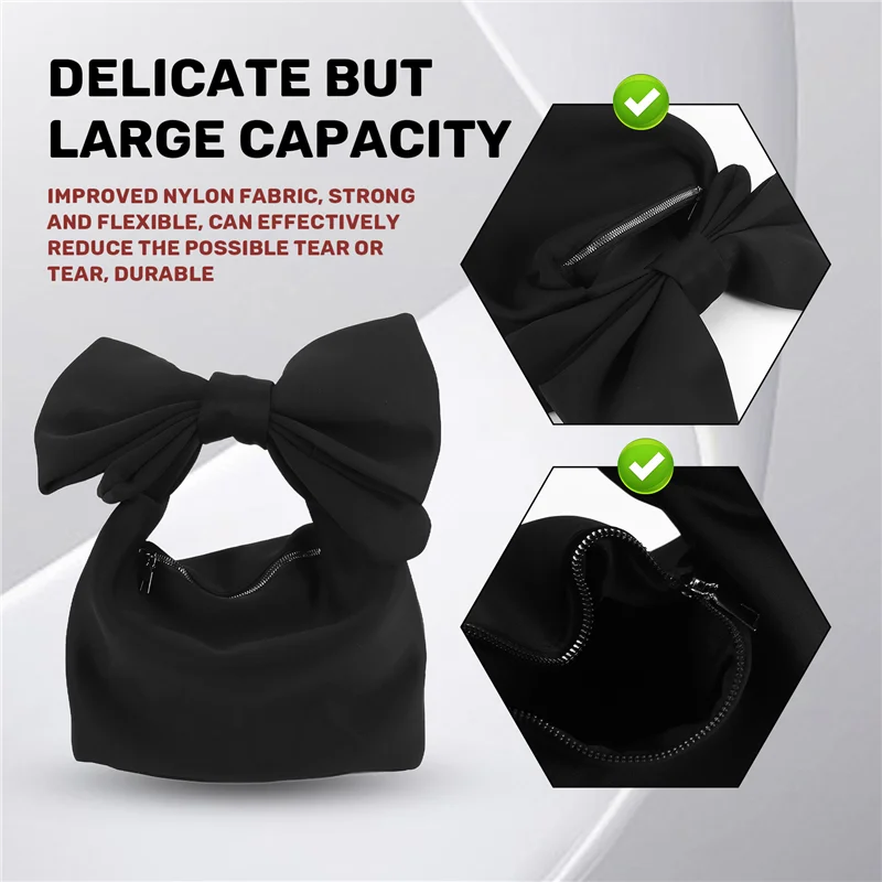 ABQR Borse da donna Pochette Bowknot Borsa da sera da donna Pochette da sera Borsa a tracolla