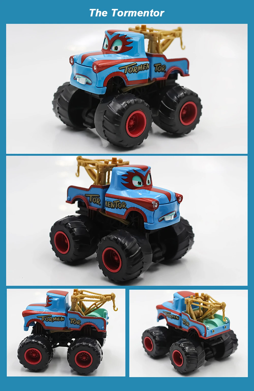 Pixar Cars 3 Legierungs-Offroad-Fahrzeug mit großen Rädern, Lightning McQueen, I-Screamer, Wrestler-Modellautos, Kinderspielzeug, Weihnachtsgeschenke – Detail 16