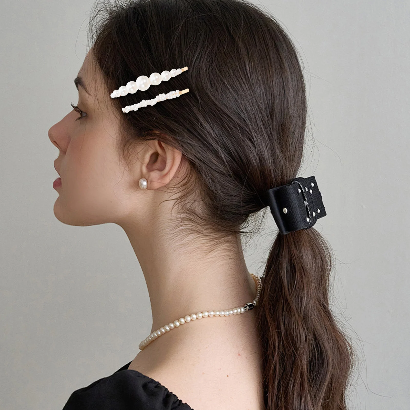 

10Pcs Pearl Bobby Pin Hair Clip Set Chic Side Hairpins Barrette for Party Banquet Hair Accessories Pearl Bobby Pin