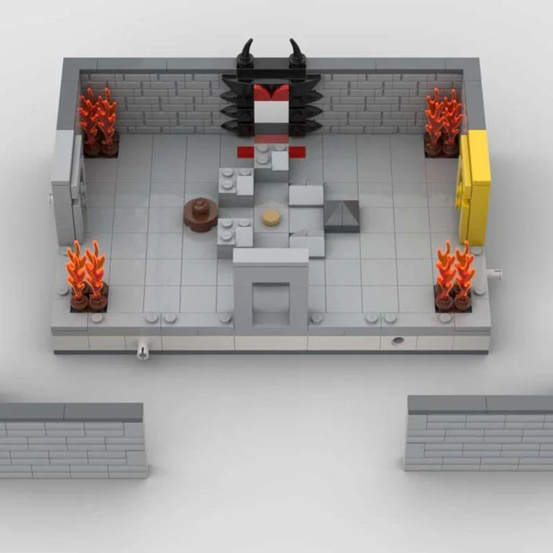 

418pcs MOC Modular Basement Room 1 Isaaces Modular Buildings Assemble Building Blocks Festival Gift Educational