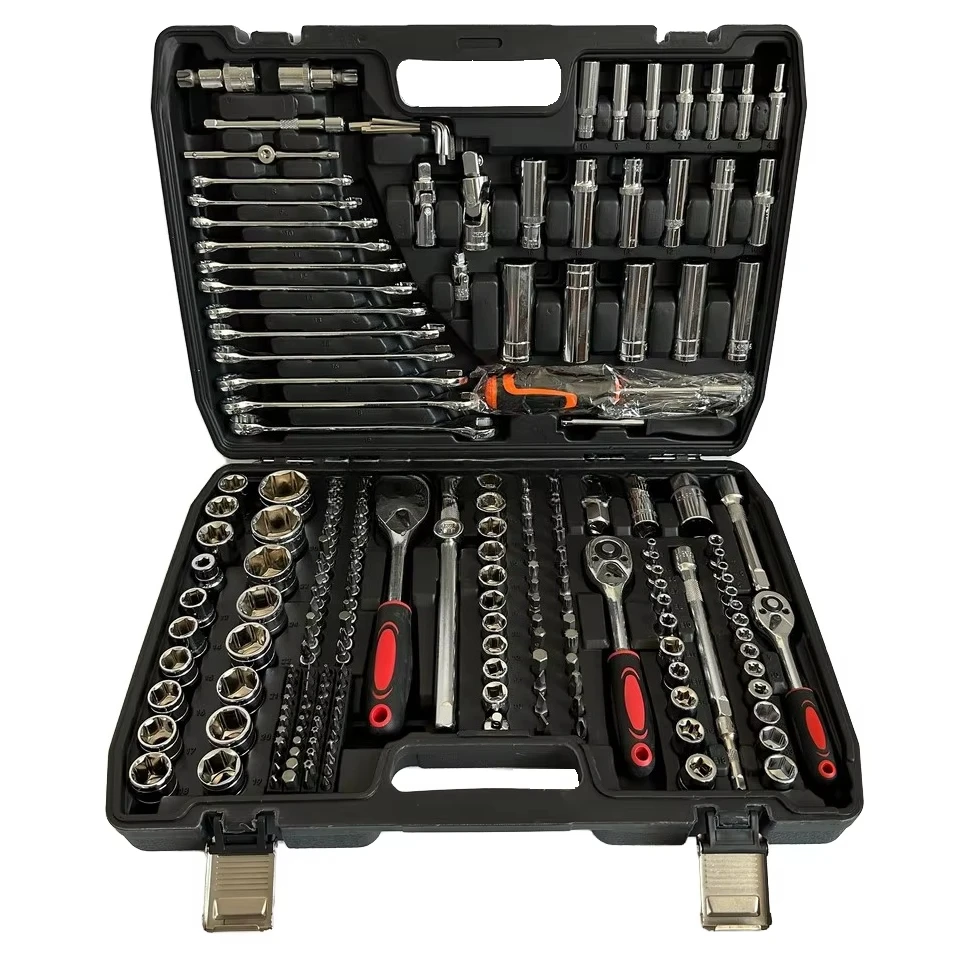 

216-Piece Steel Hand Tools Wrench Socket Set Auto Repair Electrical Tool Sets for Home Workshop Garden