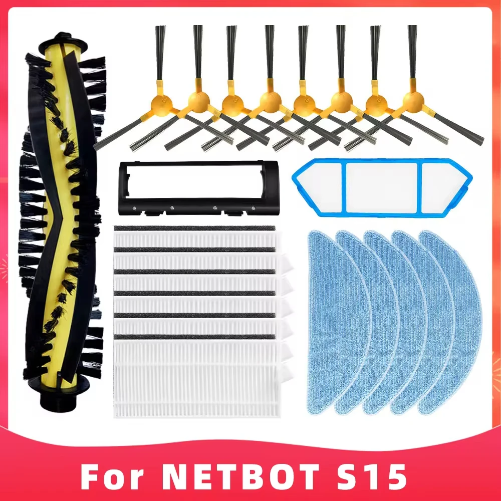 Fit For Neatsvor X500 / X520 / X600 Pro / Tesvor X500 / T8 / S6 / Ikhos Create NetBot S15 Vacuum Cleaner Brush Filter Mop Spare