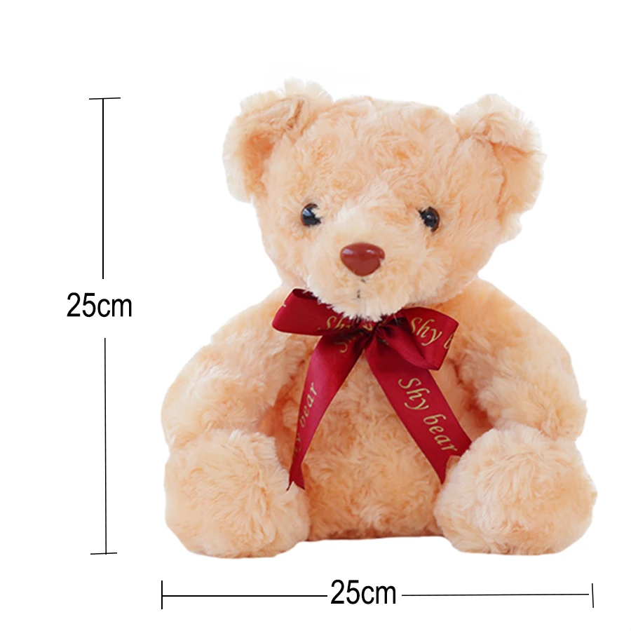 Luminous 25/30/50cm Creative Light Up LED Colorful Glowing Teddy Bear Stuffed Animal Plush Toy Kids Christmas Birthday Gifts