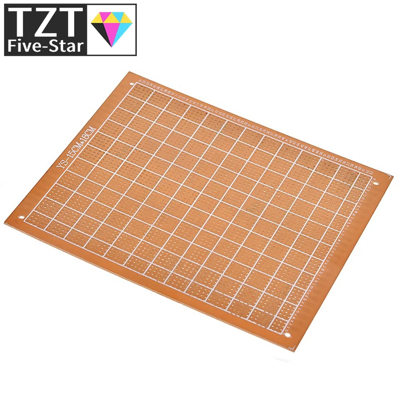 1pcs 15x18 cm 15*18cm Single Side Prototype 2.54mm PCB Breadboard Universal Experimental Bakelite Copper Plate Circuirt Board