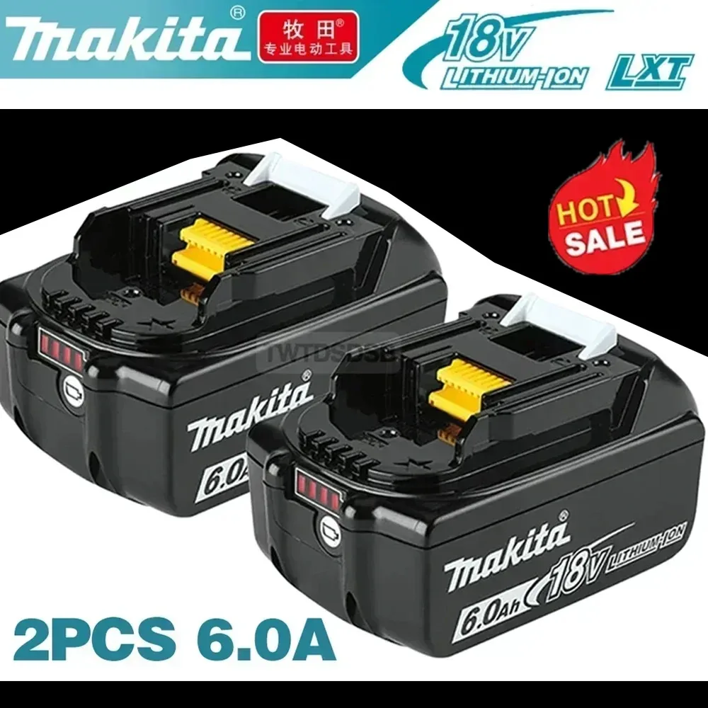 Makita 18V 6Ah /5Ah Battery Replacement Accessories BL1860 BL1850 BL1830 18V Li-ion Rechargeable batteries Pack For Power Tools