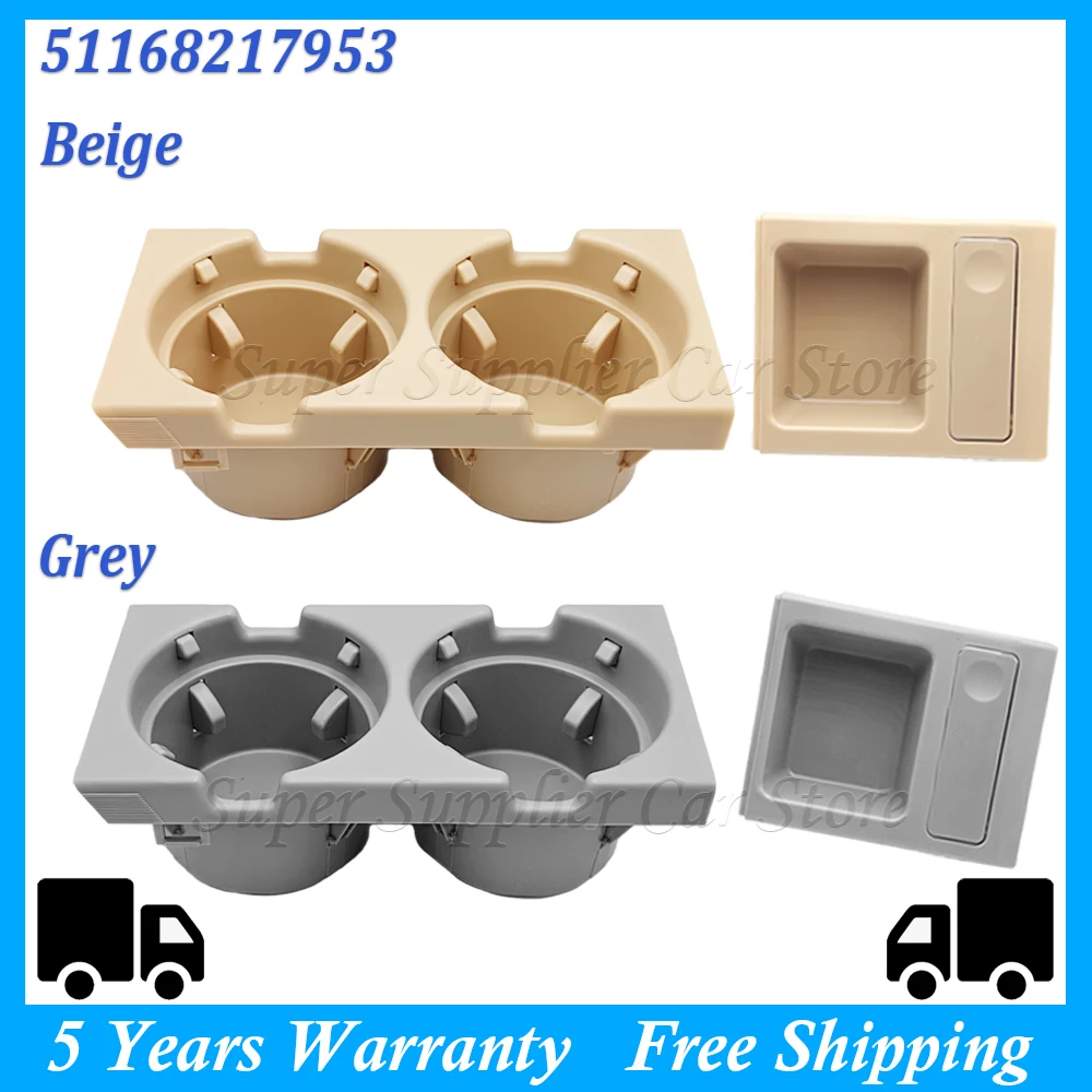 51168217953 For BMW E46 3 Series 1999 2000 2001 2002 2003 2004 2005 2006 Car Front Center Console Storage Box Coin Cup Holder