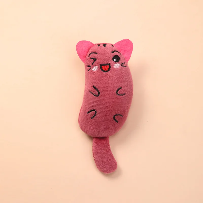 Funny Catnip Cat Interactive Toy Plush Cartoon Mouse Toy Mini Teeth Grinding Kitten Chewing Toy for Cat Supplies Pet Accessories