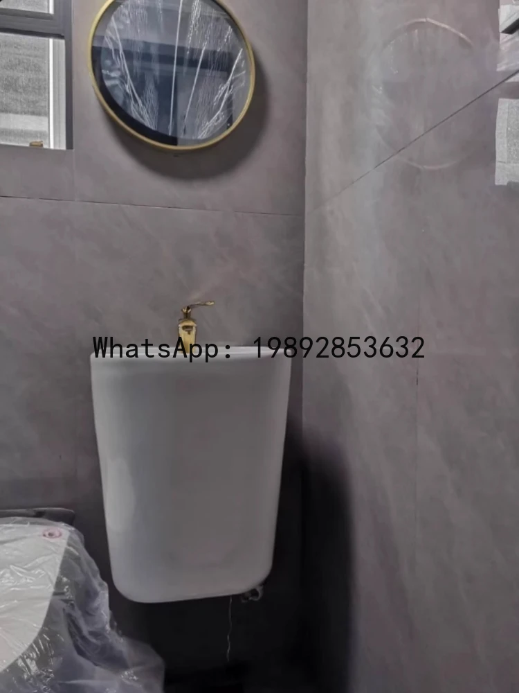 

Wash basin ceramic washbasin hanging basin bathroom wall-mounted small apartment balcony