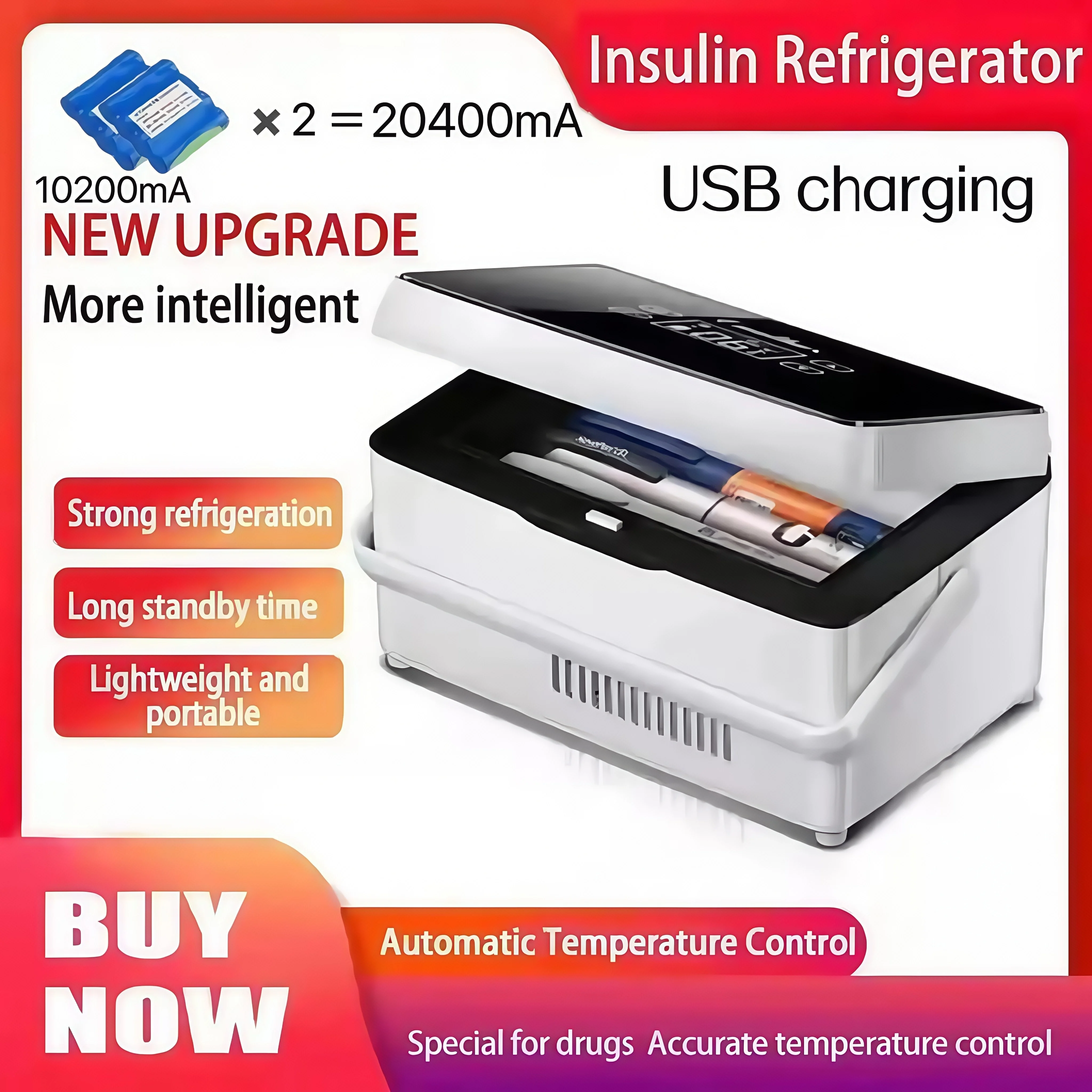 Insulin medicine refrigerator, diabetes special insulin refrigerator, household car travel medicine thermostat refrigerator