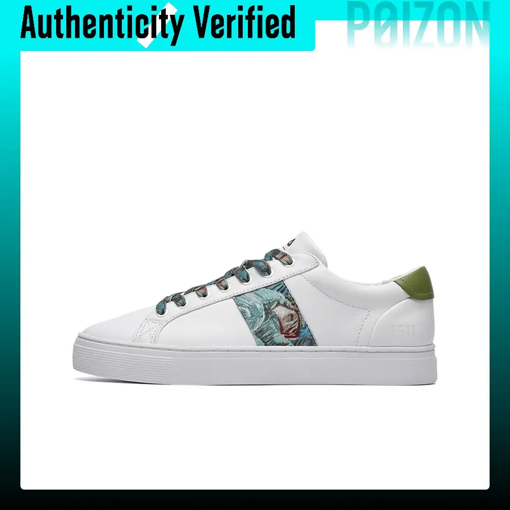 FILA Classic Skateboard Shoes Men's Low Top White/Green F12M216209FWM
