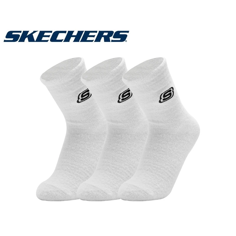 

Skechers Men Women Winter Cotton Sock 3 pairs Soccer Basketball Sports Socks Casual Anti-slip Socks Breathable Deodorous Sock