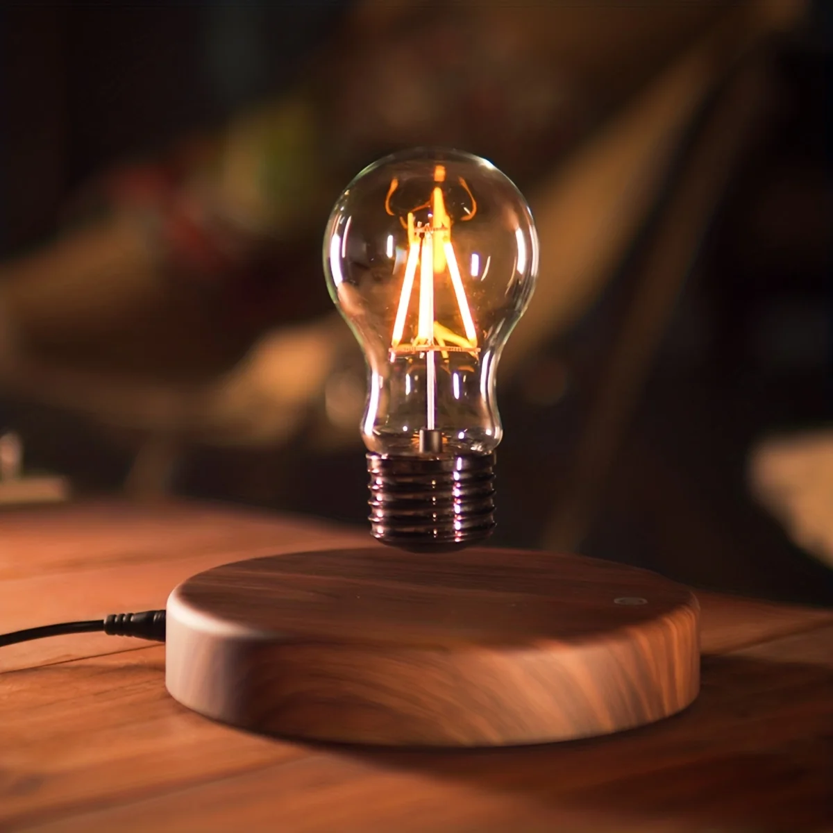 LED Light Bulb Desk Lamp With TouchControl magnetic Levitating Lamps LED Night Light, Unique Gifts For People Around Us