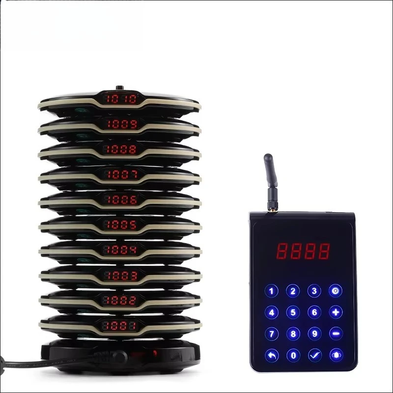 Wireless Calling Guest Pager Hotel Queue Management System Restaurant Order Paging