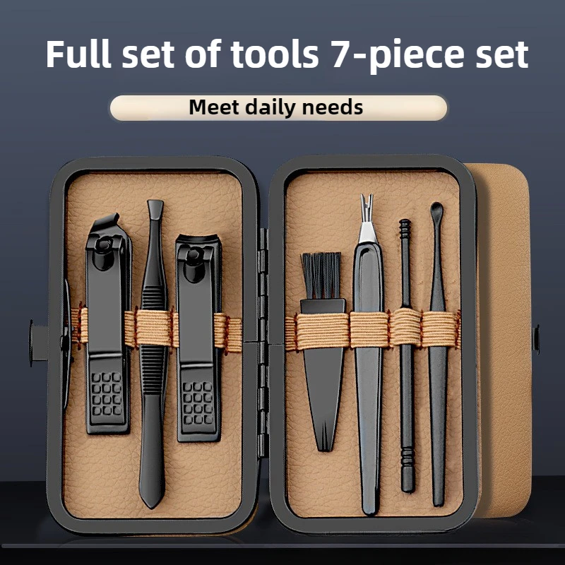 ‌ Juego de cortaúñas de acero inoxidable, diseño ergonómico duradero y afilado, artículos esenciales de viaje multiherramienta ‌