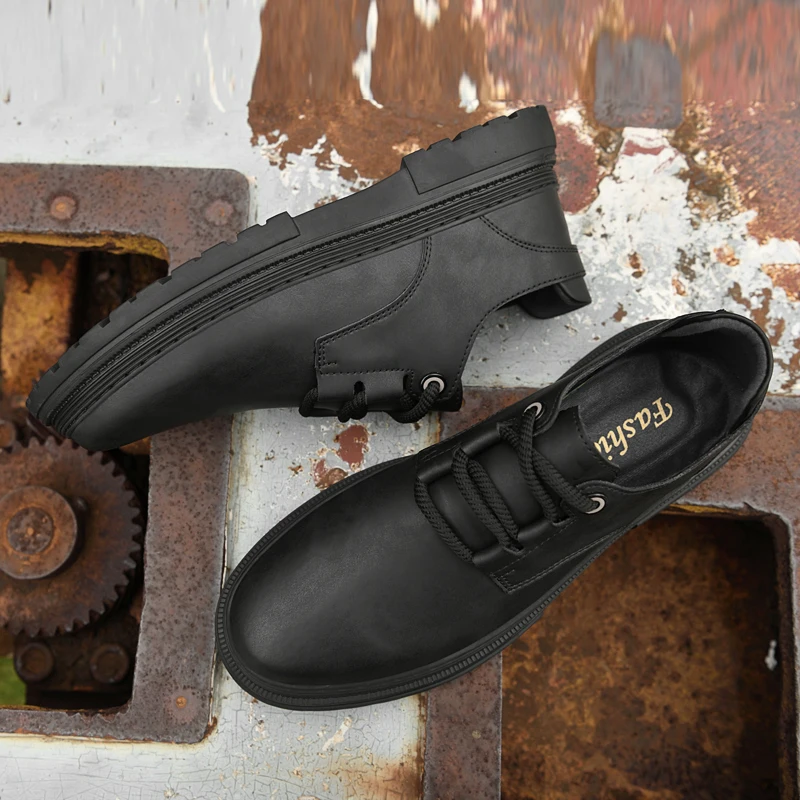 Modemerk Heren Hoogwaardige Werkkleding Schoenen Trendy Retro Heren Oxford Schoenen Nieuwe Lederen Vrijetijdsschoenen Groot Formaat: 37-47