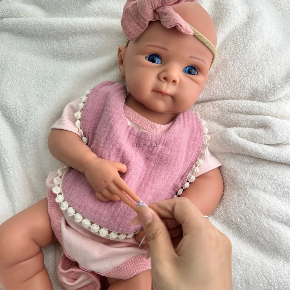 

19-дюймовая исцеляющая силиконовая кукла Reborn для маленьких девочек Bettie, мягкая реалистичная моющаяся кукла для одиноких людей, рождественский подарок