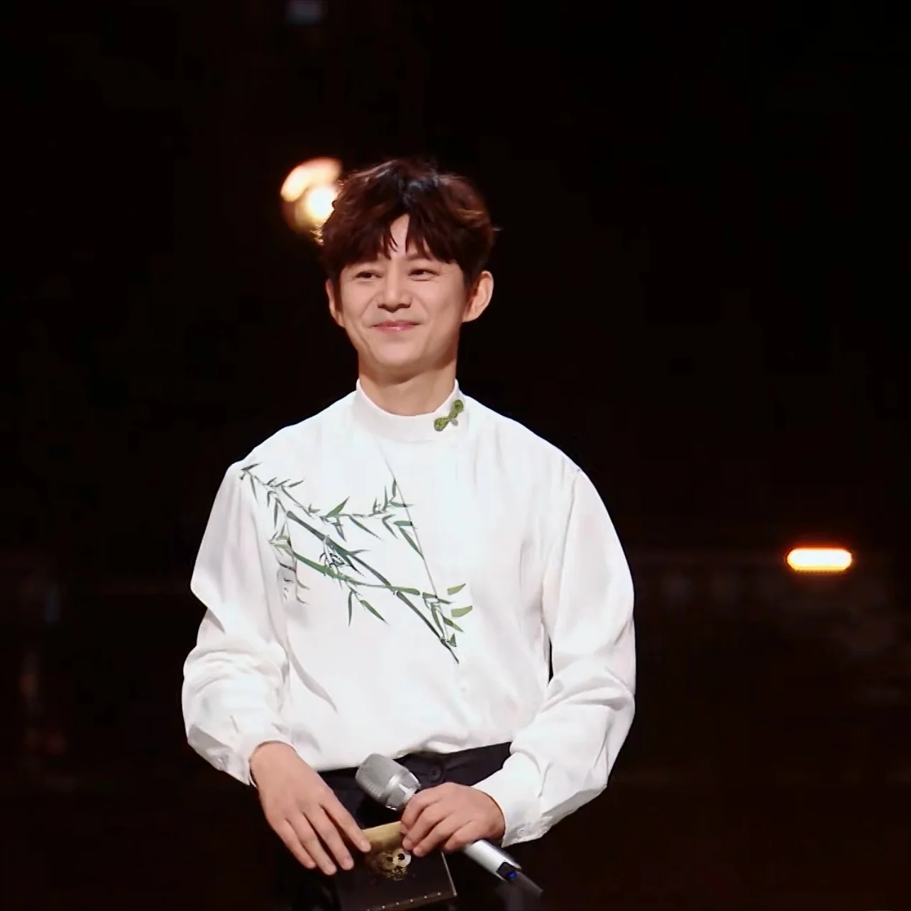 

Мужская рубашка свободного кроя с длинным рукавом, китайский стиль, с принтом бамбука, воротник-стойка, винтажный ретро-стиль, на пуговицах, весенняя коллекция мужской одежды