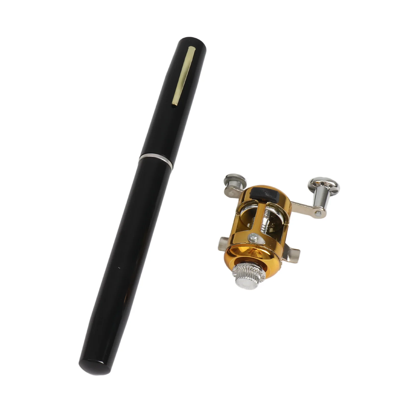 الصيد رود بكرة كومبو مجموعة صغيرة تلسكوبي المحمولة جيب القلم الصيد رود القطب + بكرة سبائك الألومنيوم خيط صنارة الصيد السحر الناعمة #4