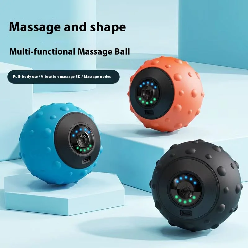 

Electric Massage Ball Shoulder Neck Body Muscle Relaxation Sole Back Foot Massage Rechargeable Fascia Ball Yoga Ball