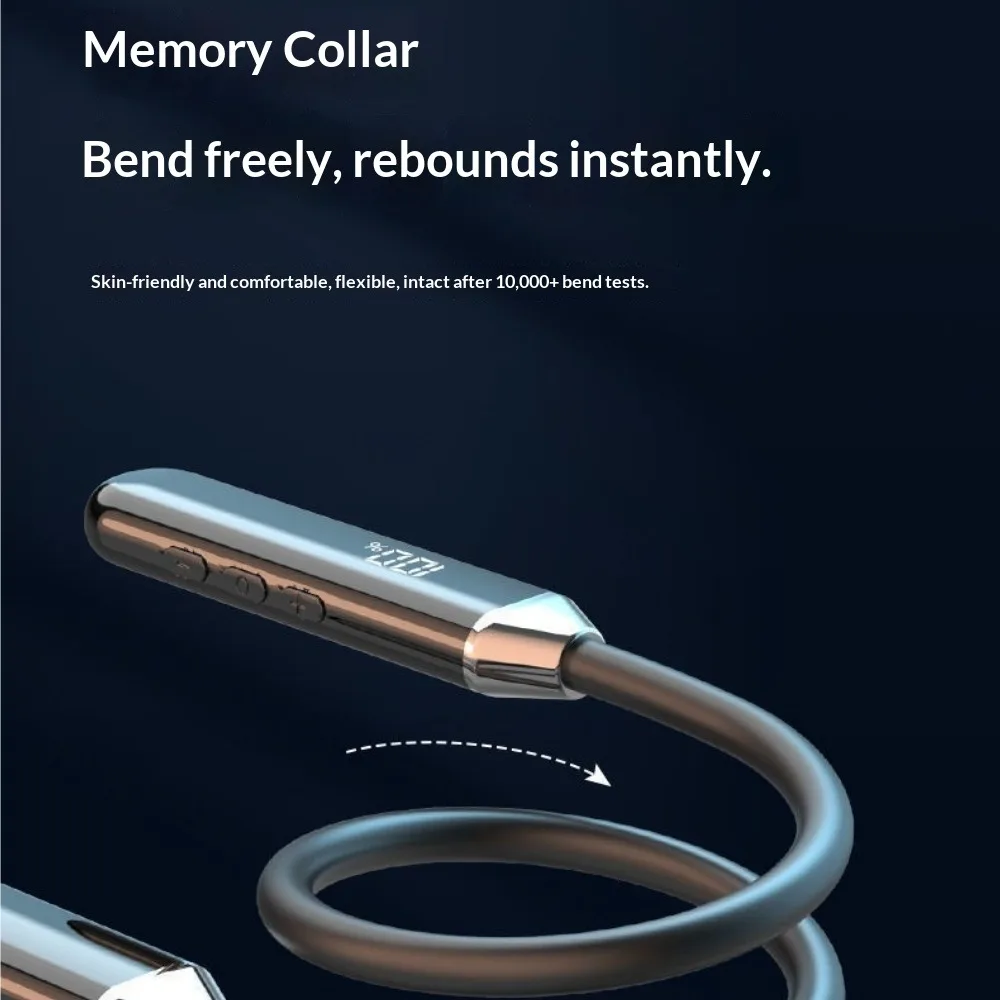 Neck-hung Bluetooth Headphones Wireless Earphones Mini in-Ear Comfortable in-Ear Noise Cancellation Sports Running E-Sports Game view 3