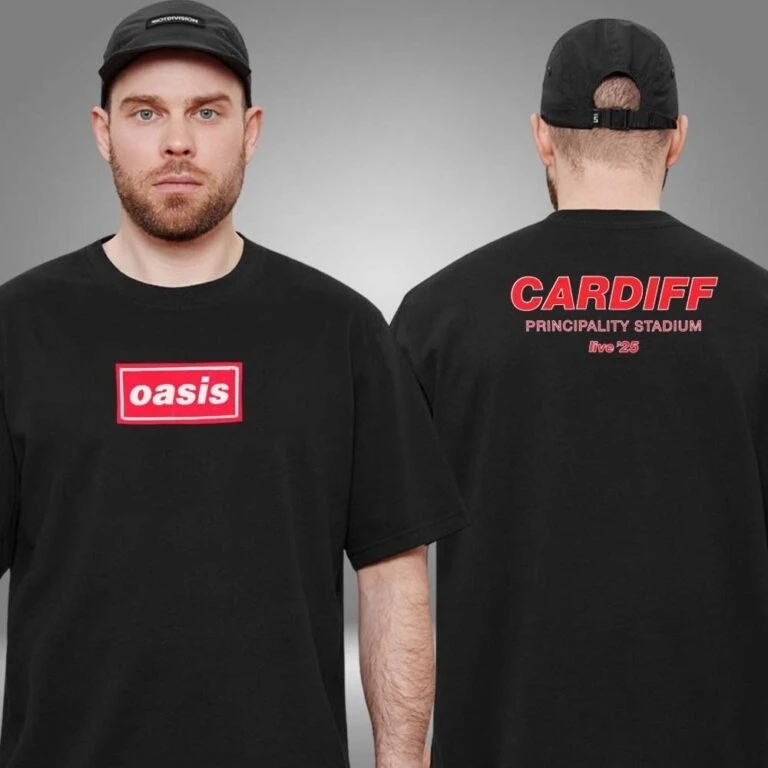 أفضل بيع الصيف واحة ميرش ل كارديف لايف 25 كارديف في 4 يوليو 2025 صور الفرقة وجهين للجنسين تي شيرت #6