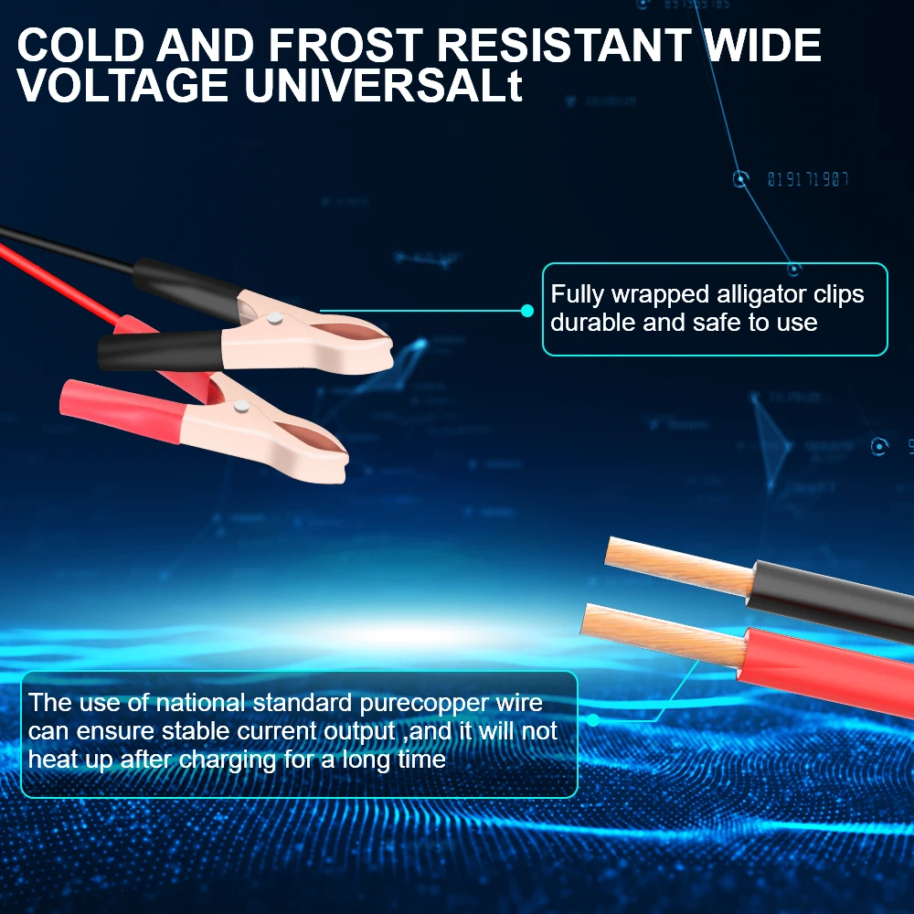 12V 5A Intelligent Fast Power Charging Full Automatic Car Battery Charger 3 Stages Lead Acid AGM GEL Battery-chargers