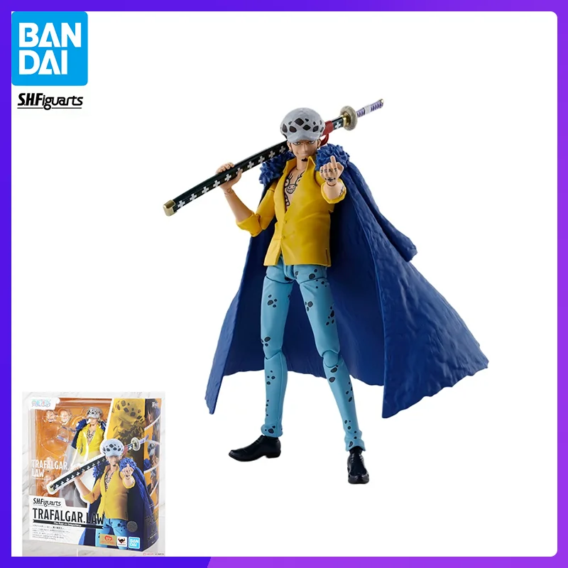 

In Stock Bandai S.H.F ONE PIECE TRAFALGAR.LAW New Original Genuine Anime Figure Model T S.H.F Toy Action Figures Collection Doll