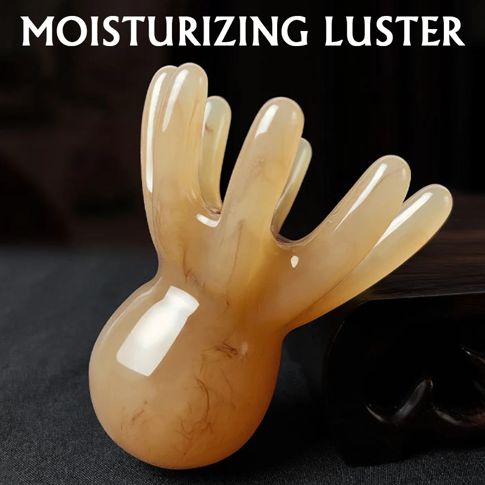 1/2PCS Resin Octopus Massage Comb 8-Prong Head Meridian Scraping Smoothes Round Teeth Massager Hair Care Massager Tool