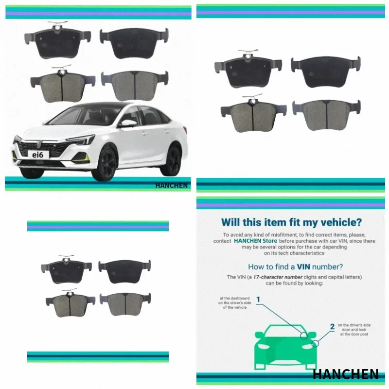 For Roewe Ei6/Ei6 Max/Ei6 Plus Rear Brake Pads K-03020